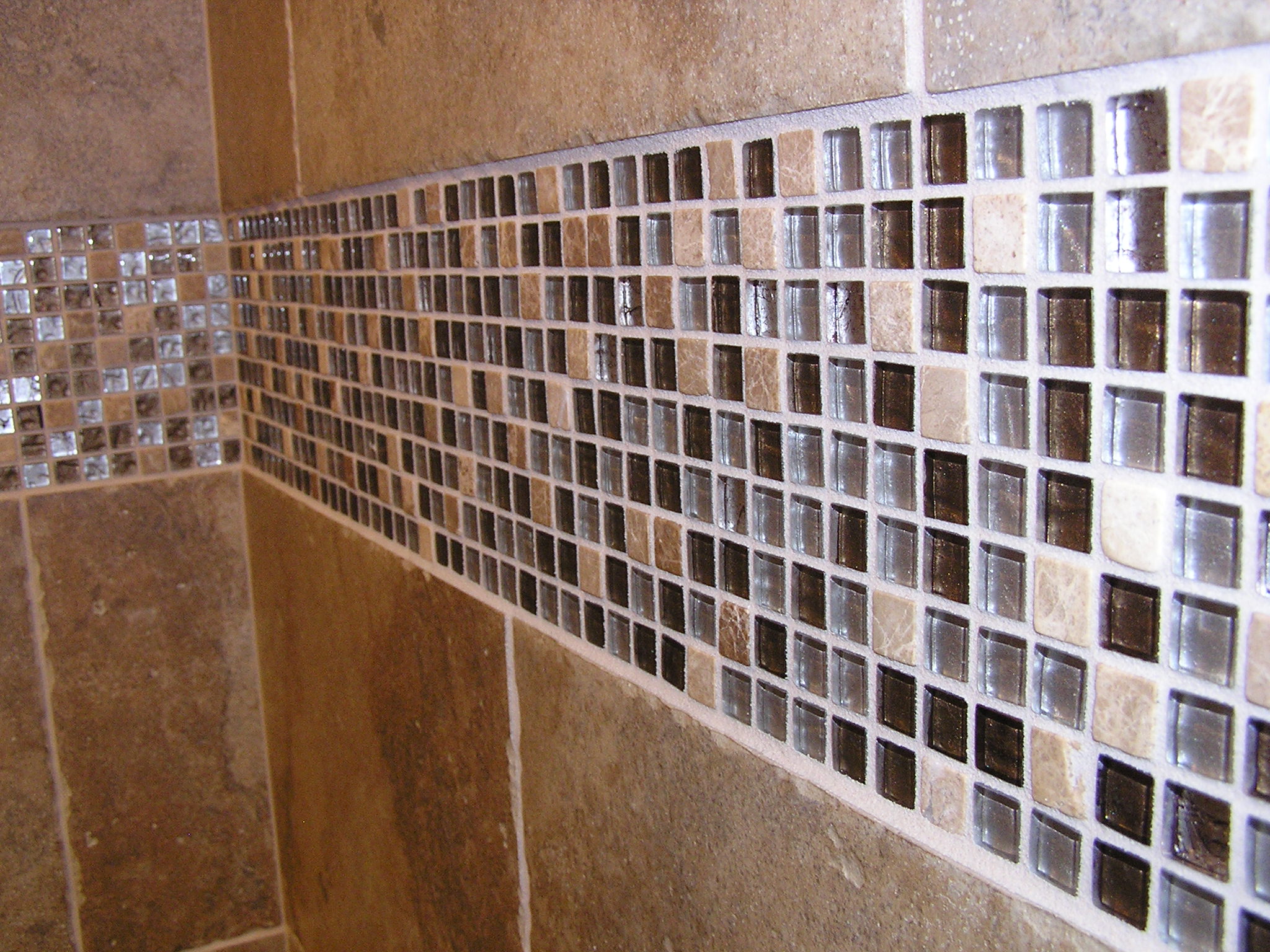 Mosaic tile shower in the Twin Cities