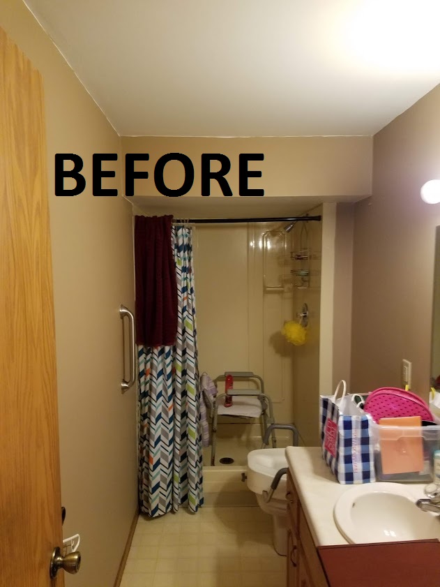 bathroom before